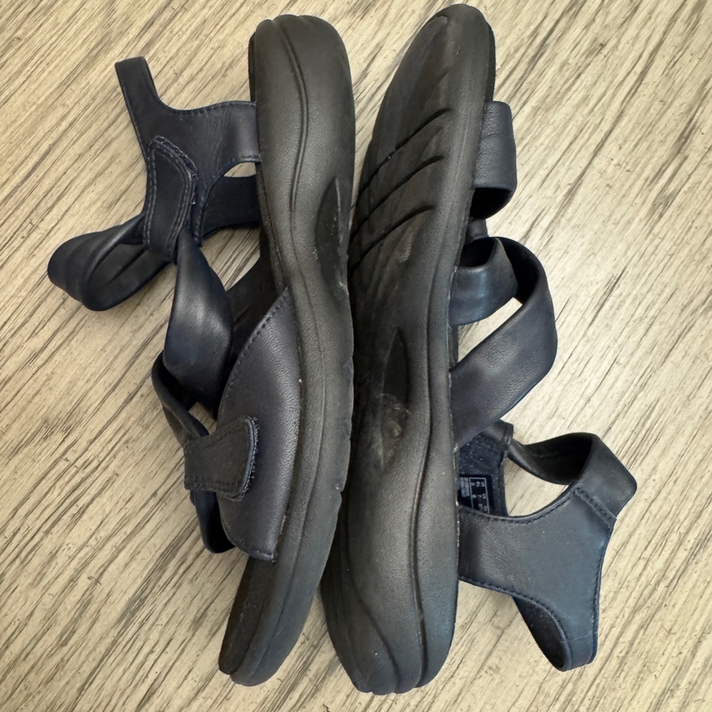 Clarks Black Sport Sandals with Adjustable Straps